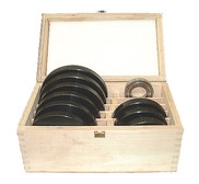 Aanloopringenset 90 tot 130 mm in houten kistje